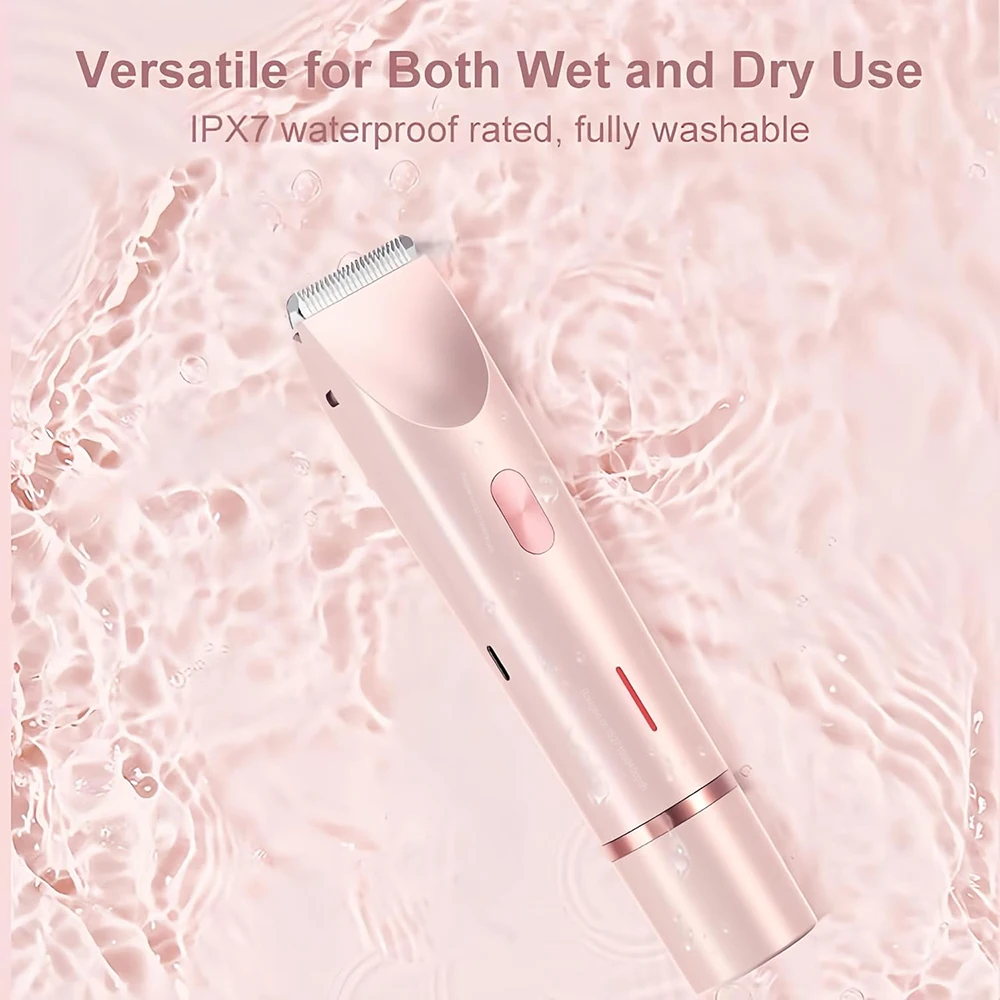 Electric Shaver for Women Portable Mini Rechargeable Epilator Female Painless Electric Razor Women's Dual Head Bikini Trimmer - Image 4